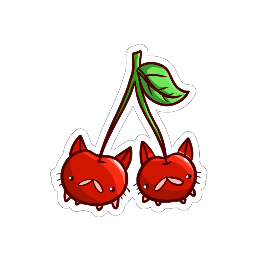 Cherry Cats Die-Cut Sticker