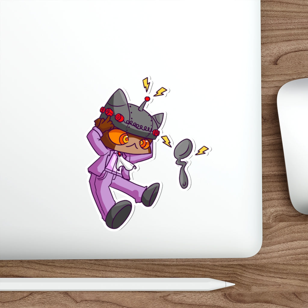 Psychic Cat Die-Cut Sticker