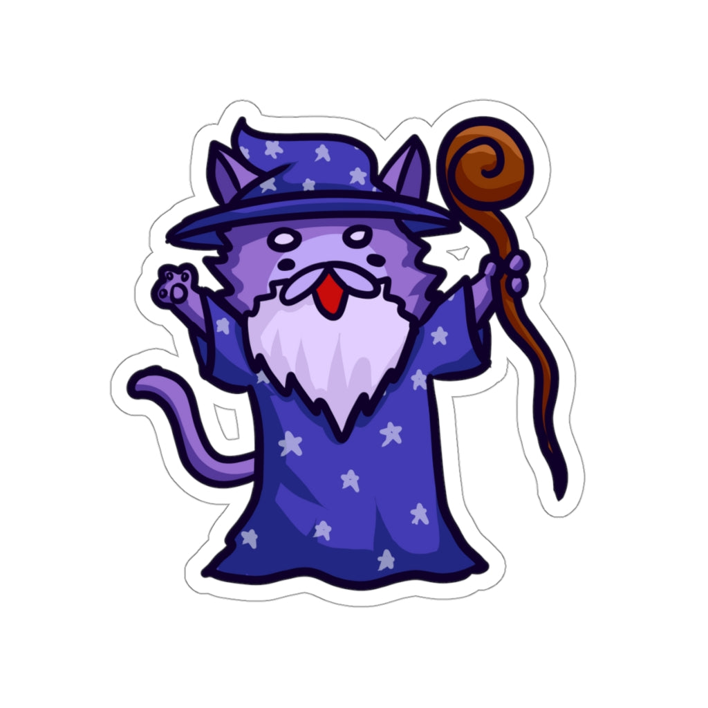 Wizard Cat Die-Cut Sticker