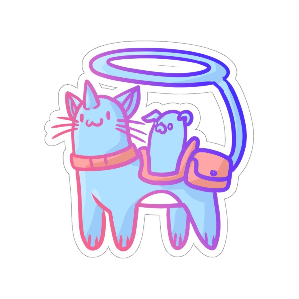 Magical Adventure Cat Die-Cut Sticker
