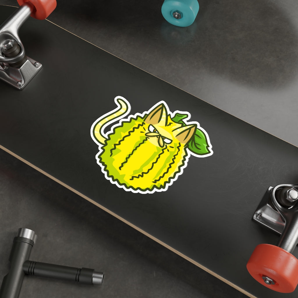 Jackfruit Cat Die-Cut Sticker
