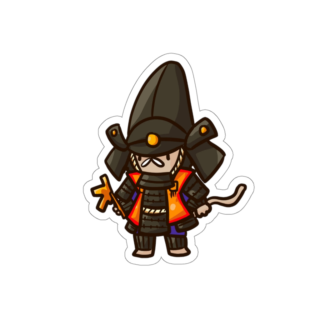Hatamoto Samurai Cat Die-Cut Sticker