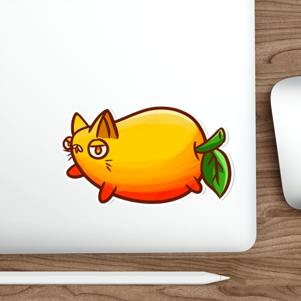 Mango Cat Die-Cut Sticker