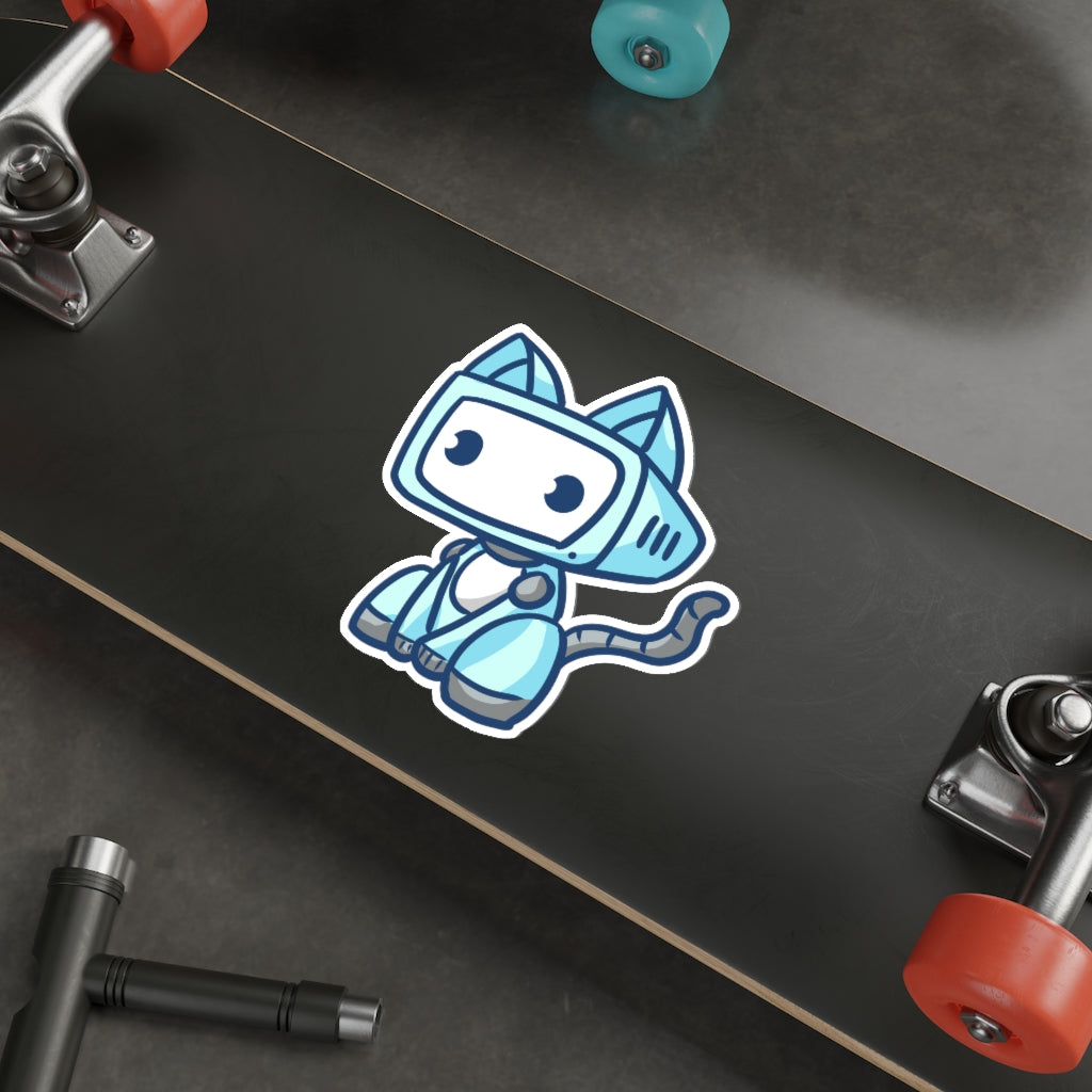 Pet Robot Cat Die-Cut Sticker