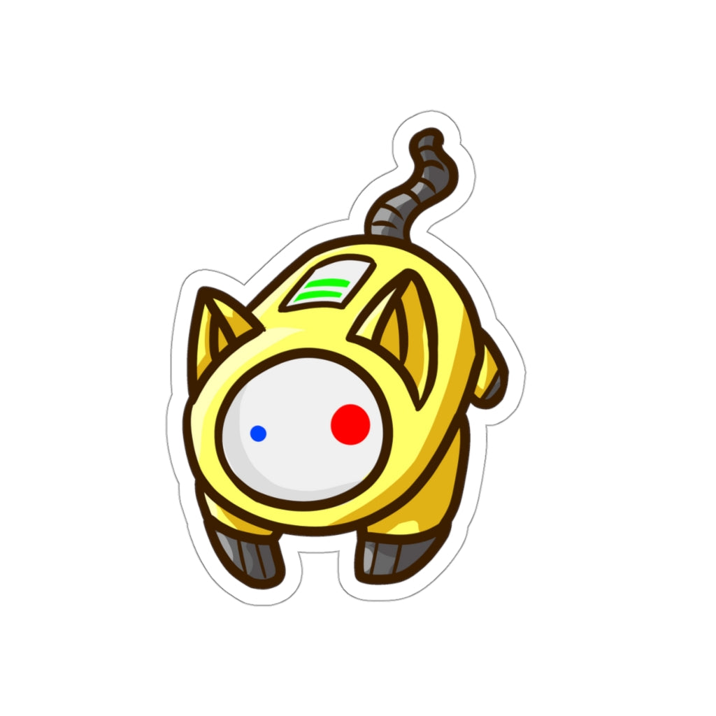 Battery Cat Die-Cut Sticker