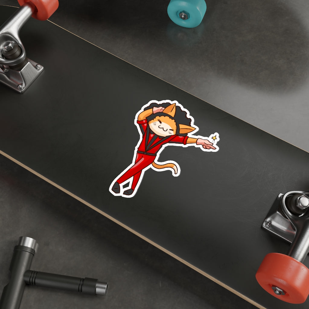 Pop Cat Die-Cut Sticker