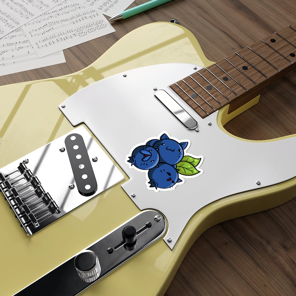 Blueberry Cats Die-Cut Sticker