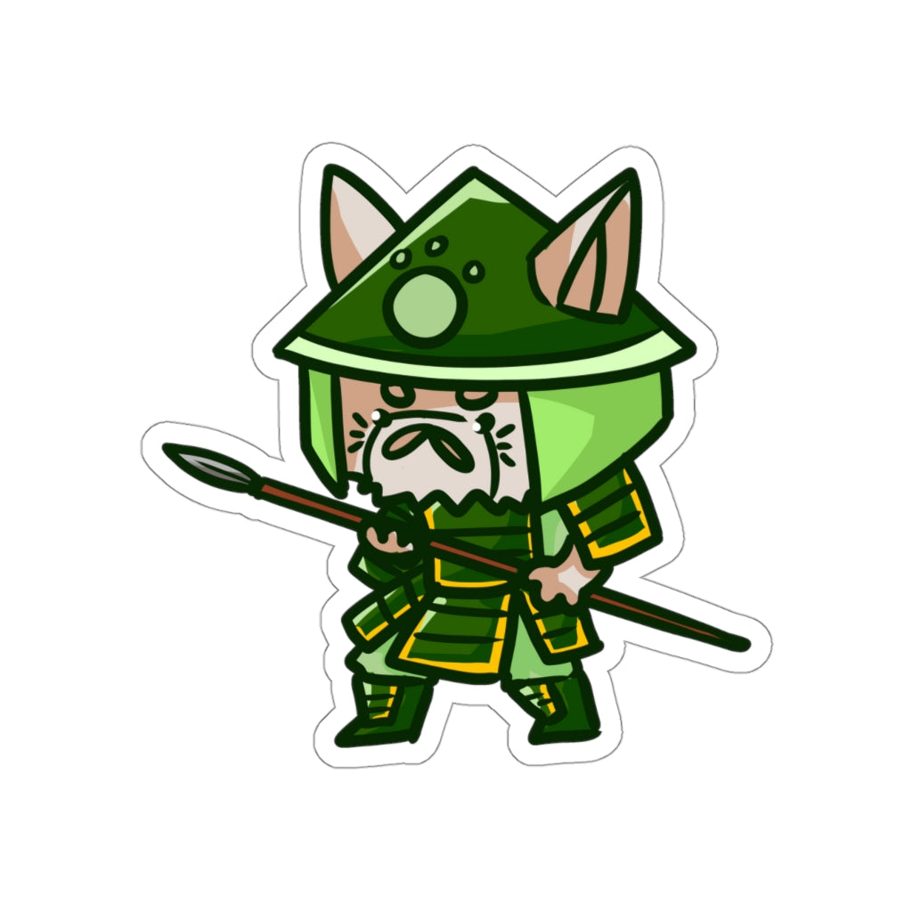 Yari Samurai Cat Die-Cut Sticker