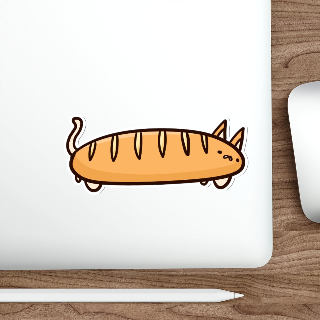 Baguette Cat Die-Cut Sticker