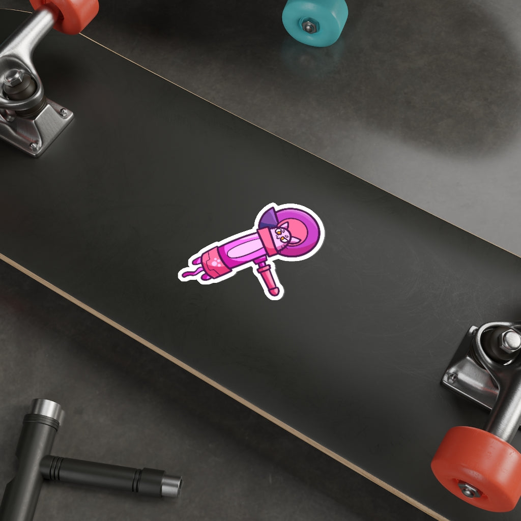Angle Grinder Cat Die-Cut Sticker