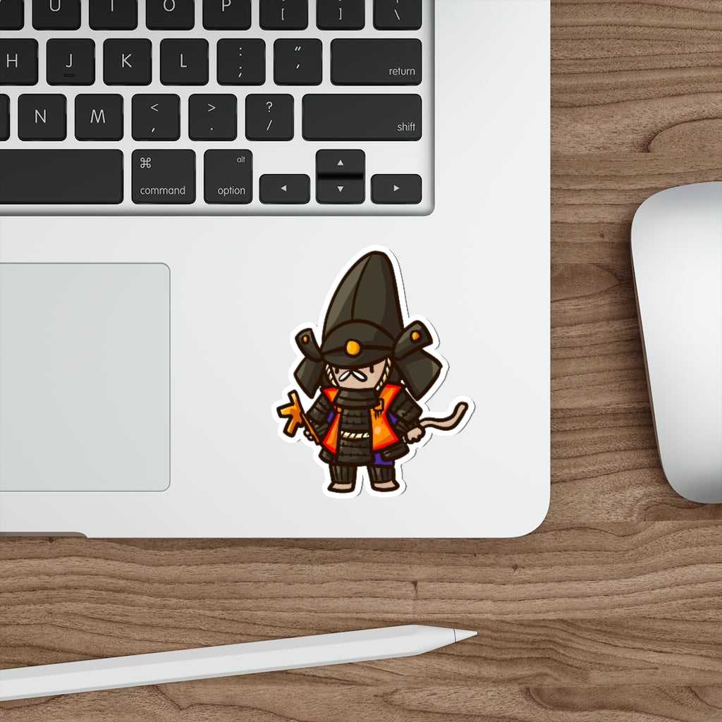 Hatamoto Samurai Cat Die-Cut Sticker