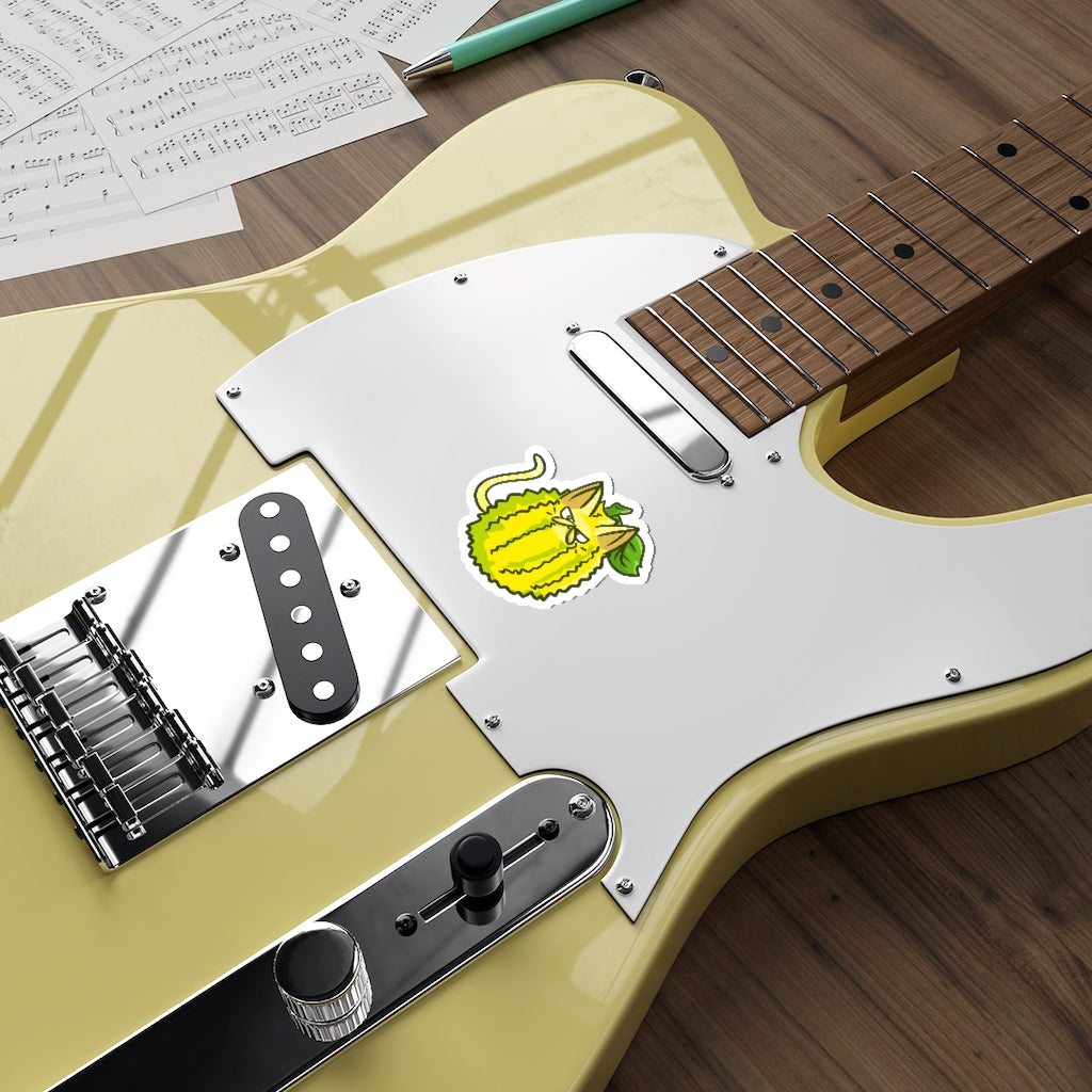 Jackfruit Cat Die-Cut Sticker