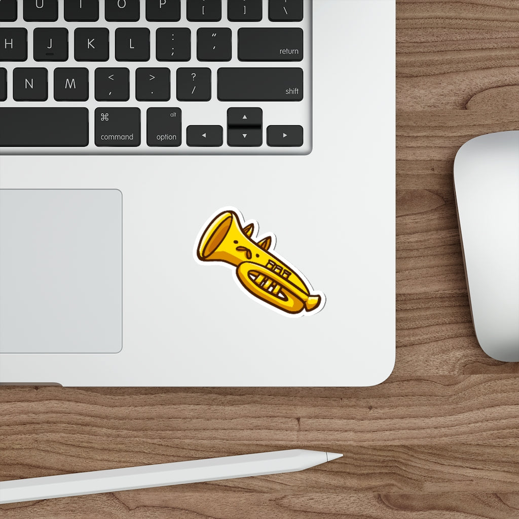 Cornet Cat Die-Cut Sticker