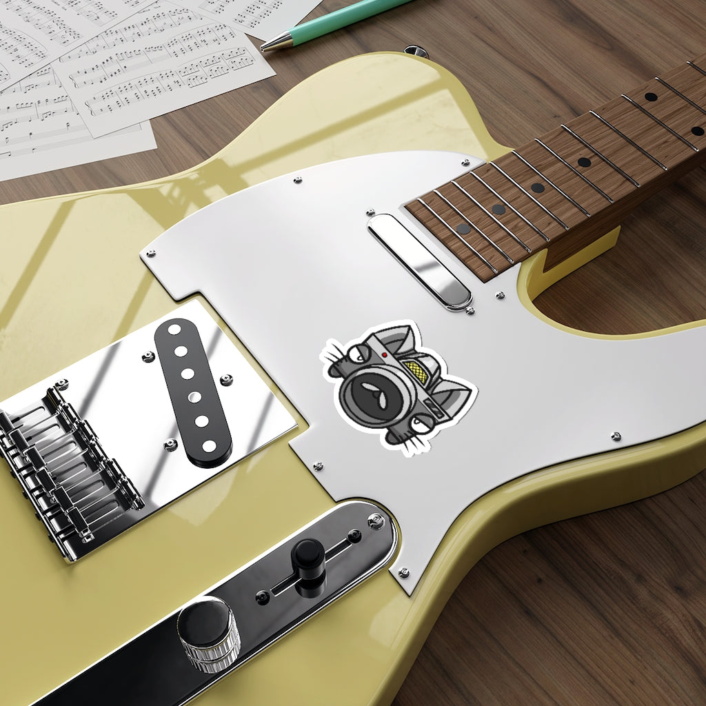 Camera Cat Die-Cut Sticker