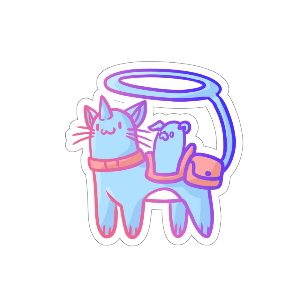 Magical Adventure Cat Die-Cut Sticker