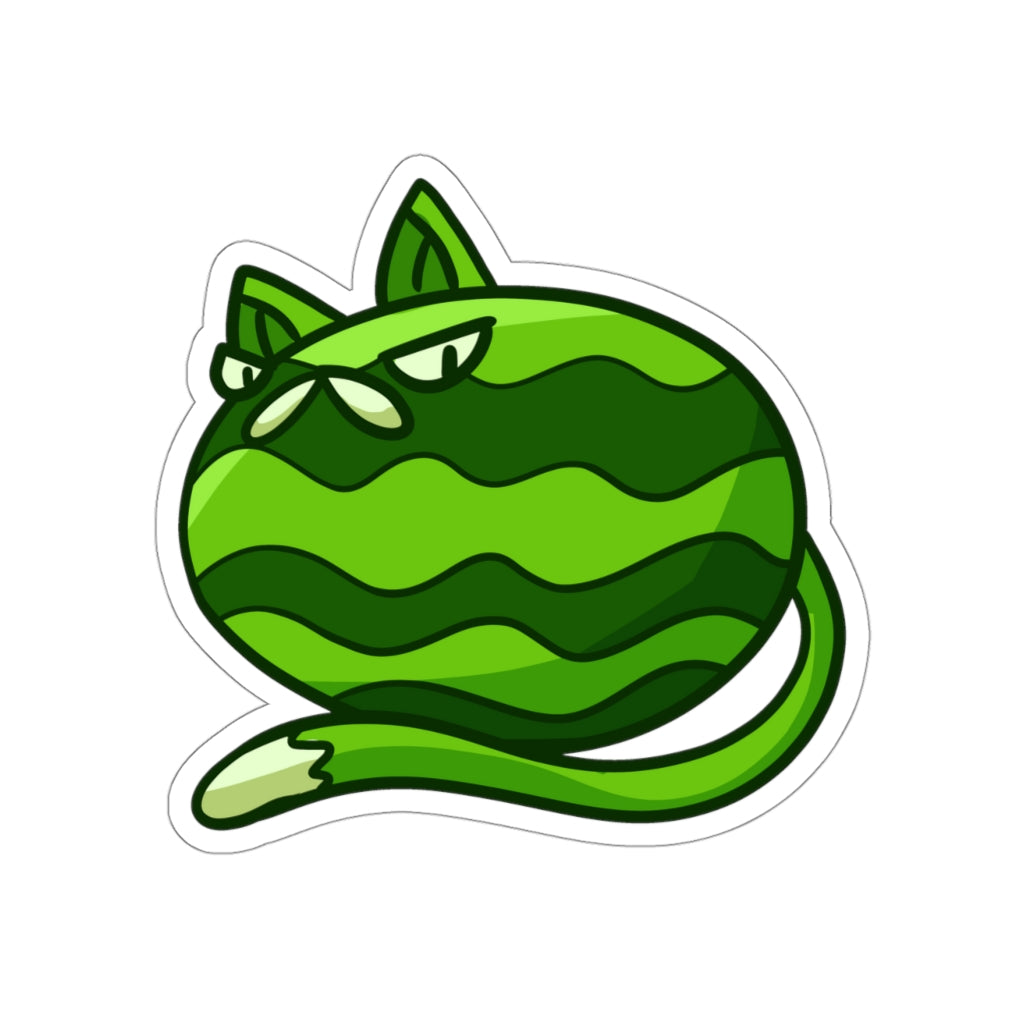 Watermelon Cat Die-Cut Sticker