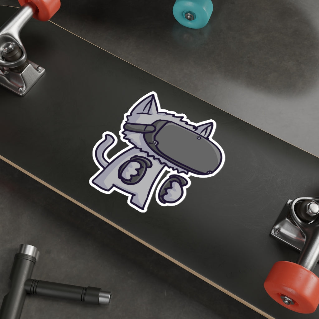 VR Cat Die-Cut Sticker