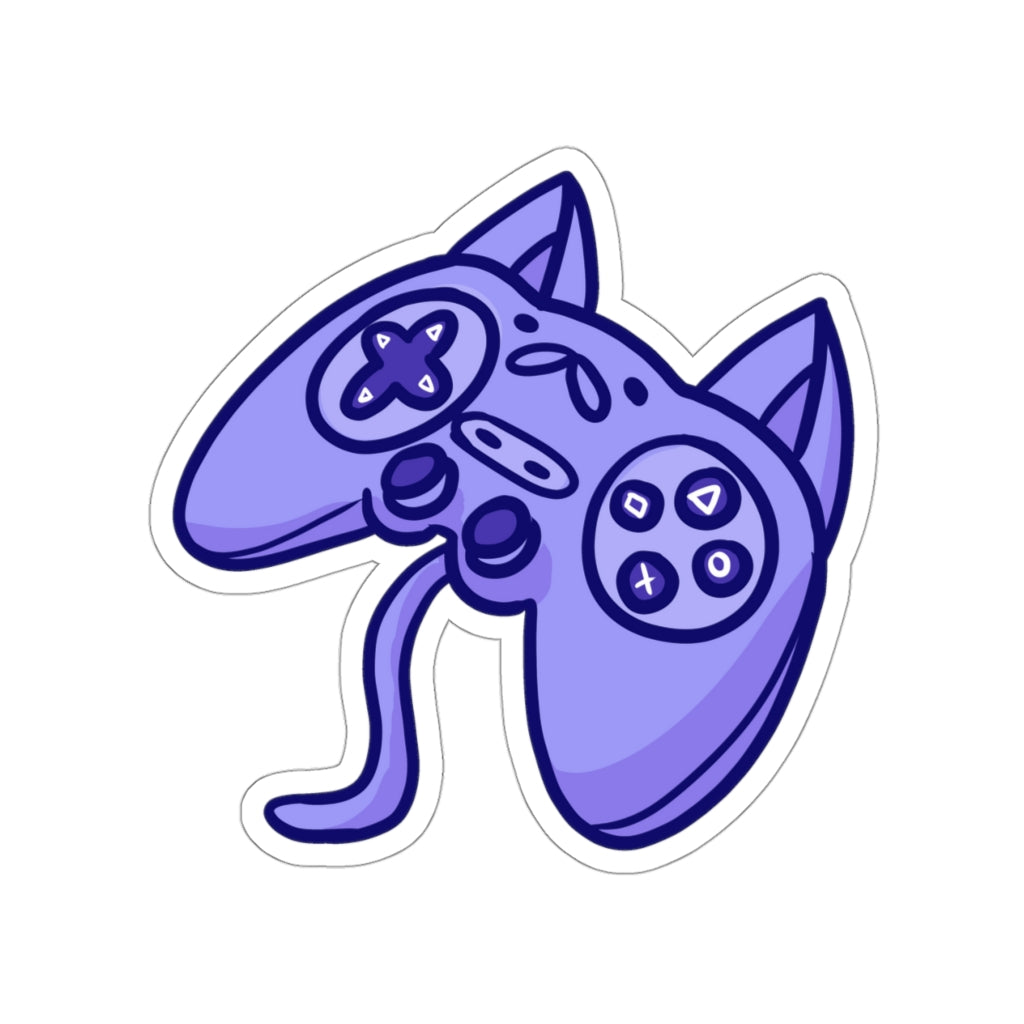 Controller Cat Die-Cut Sticker