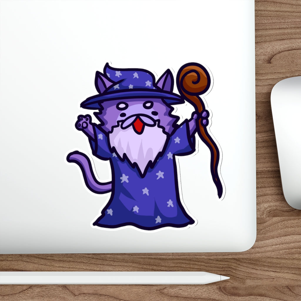 Wizard Cat Die-Cut Sticker