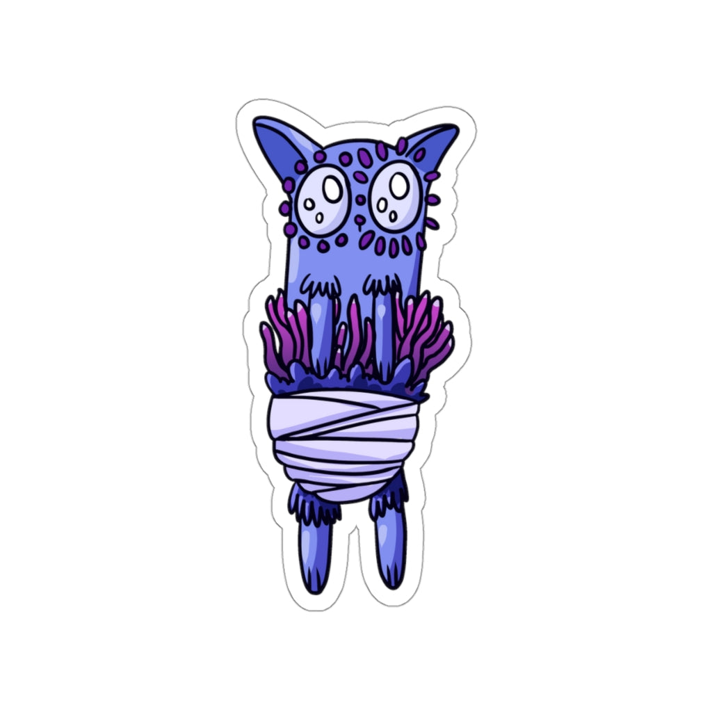 Anemone Cat Die-Cut Sticker