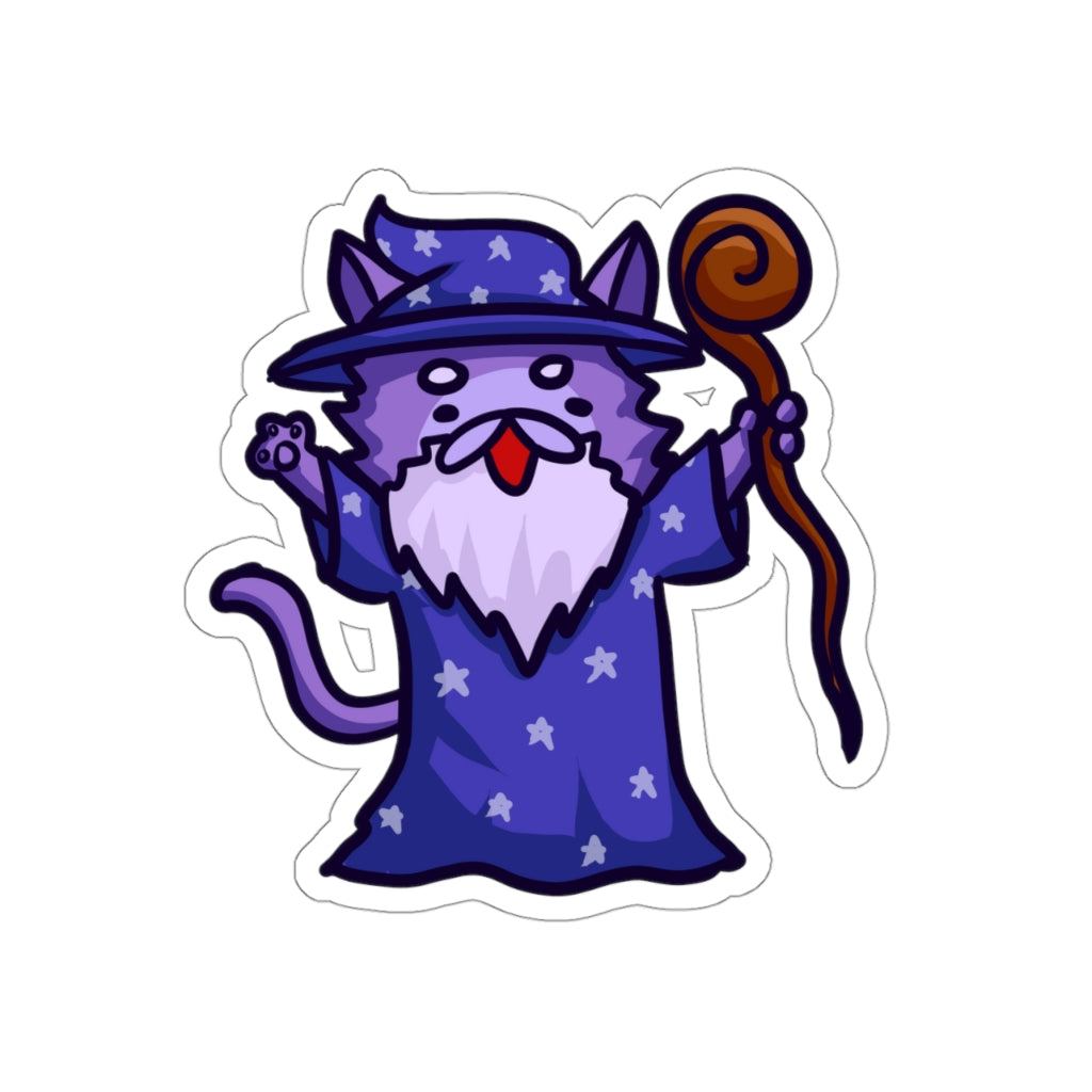 Wizard Cat Die-Cut Sticker