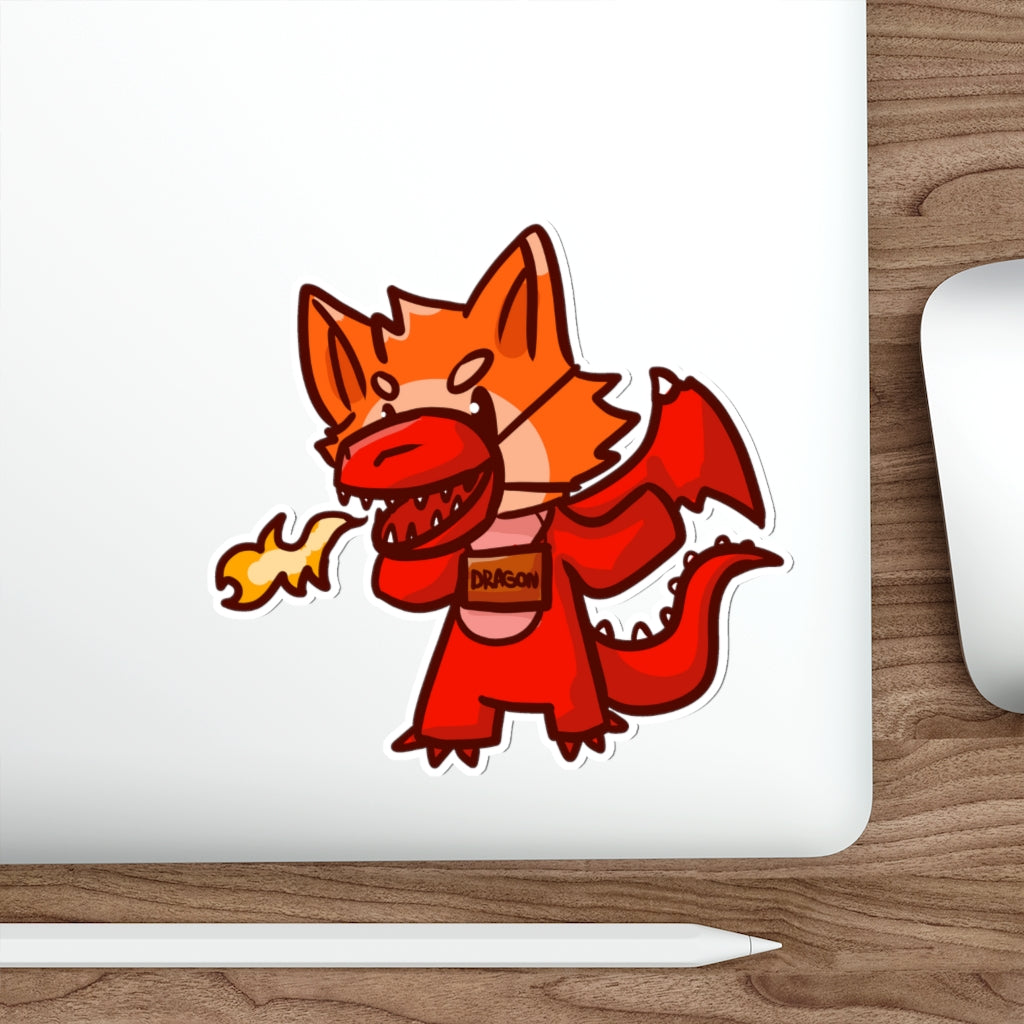 Dragon Cat Die-Cut Sticker