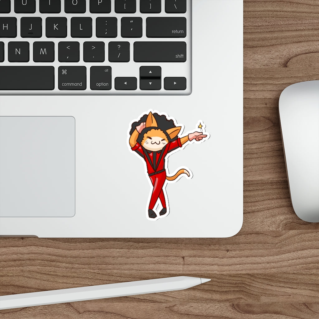 Pop Cat Die-Cut Sticker