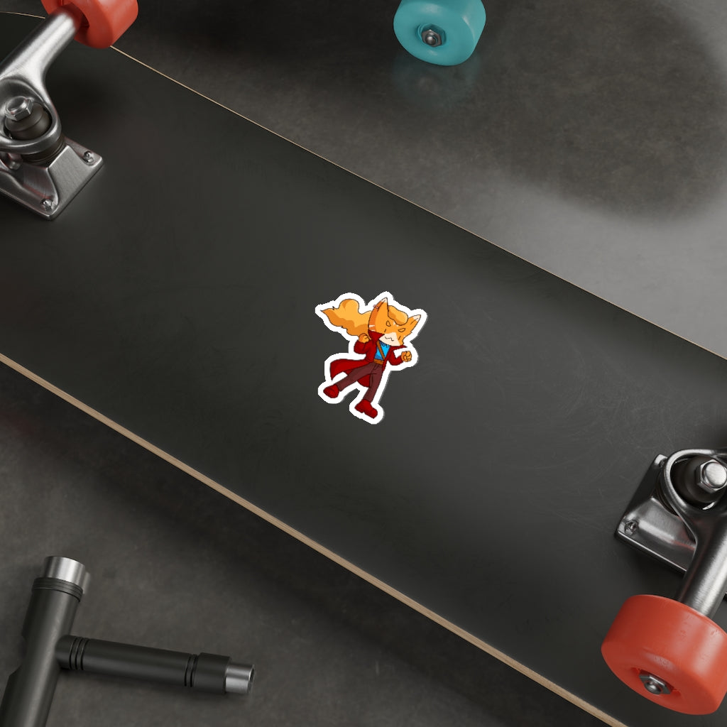Adventurer Cat Die-Cut Sticker