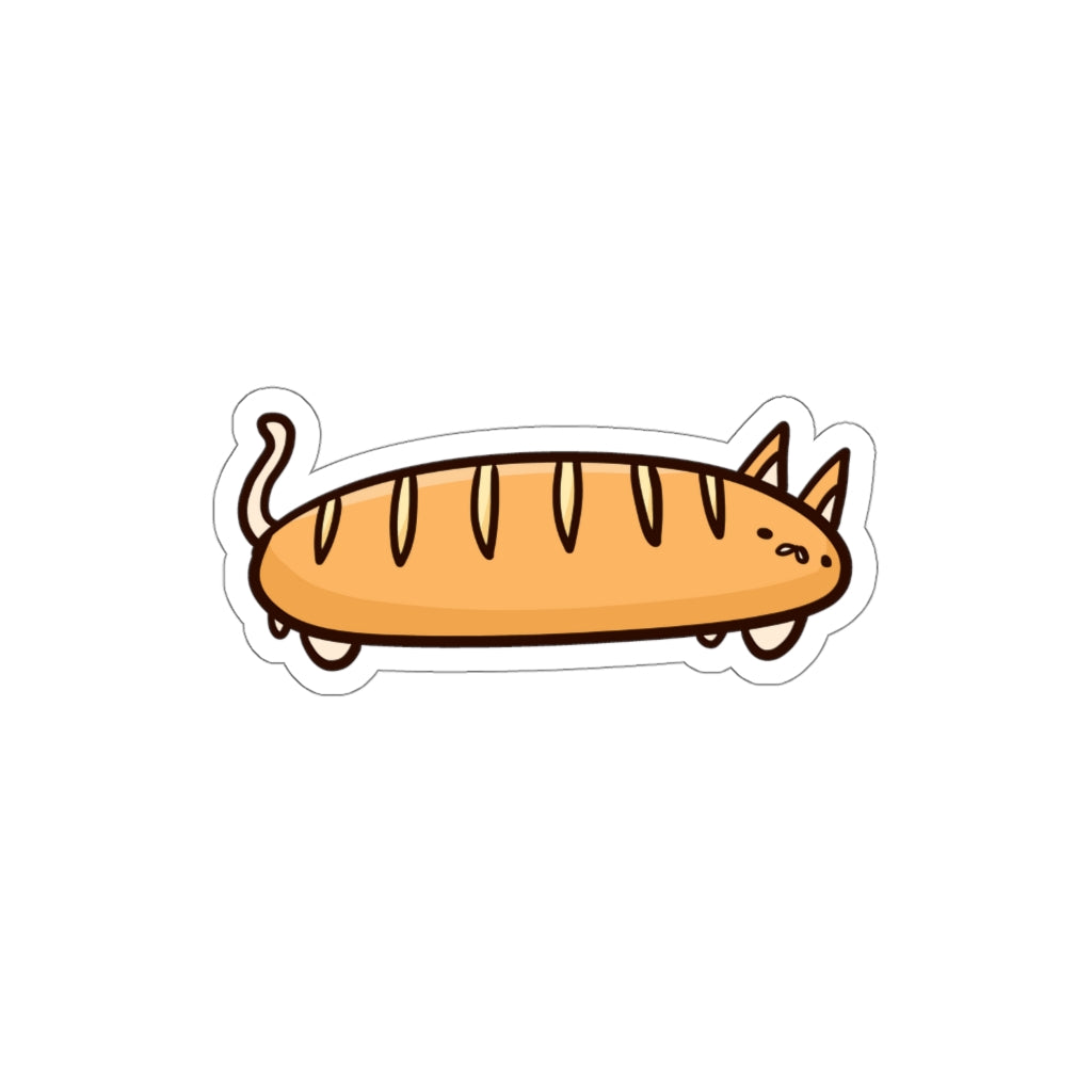 Baguette Cat Die-Cut Sticker