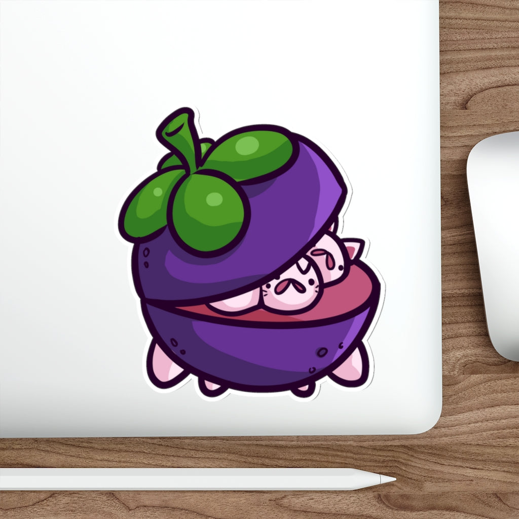 Mangosteen Cats Die-Cut Sticker