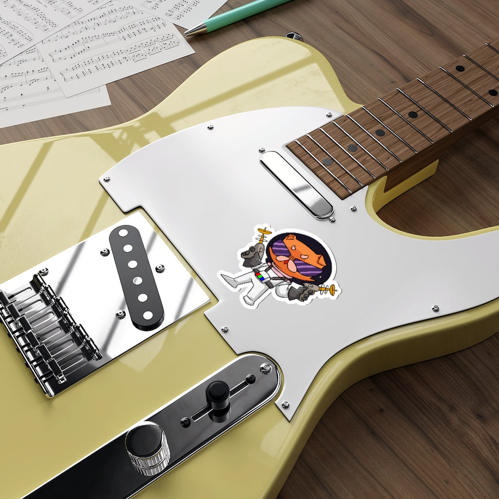 Space Ranger Cat Die-Cut Sticker