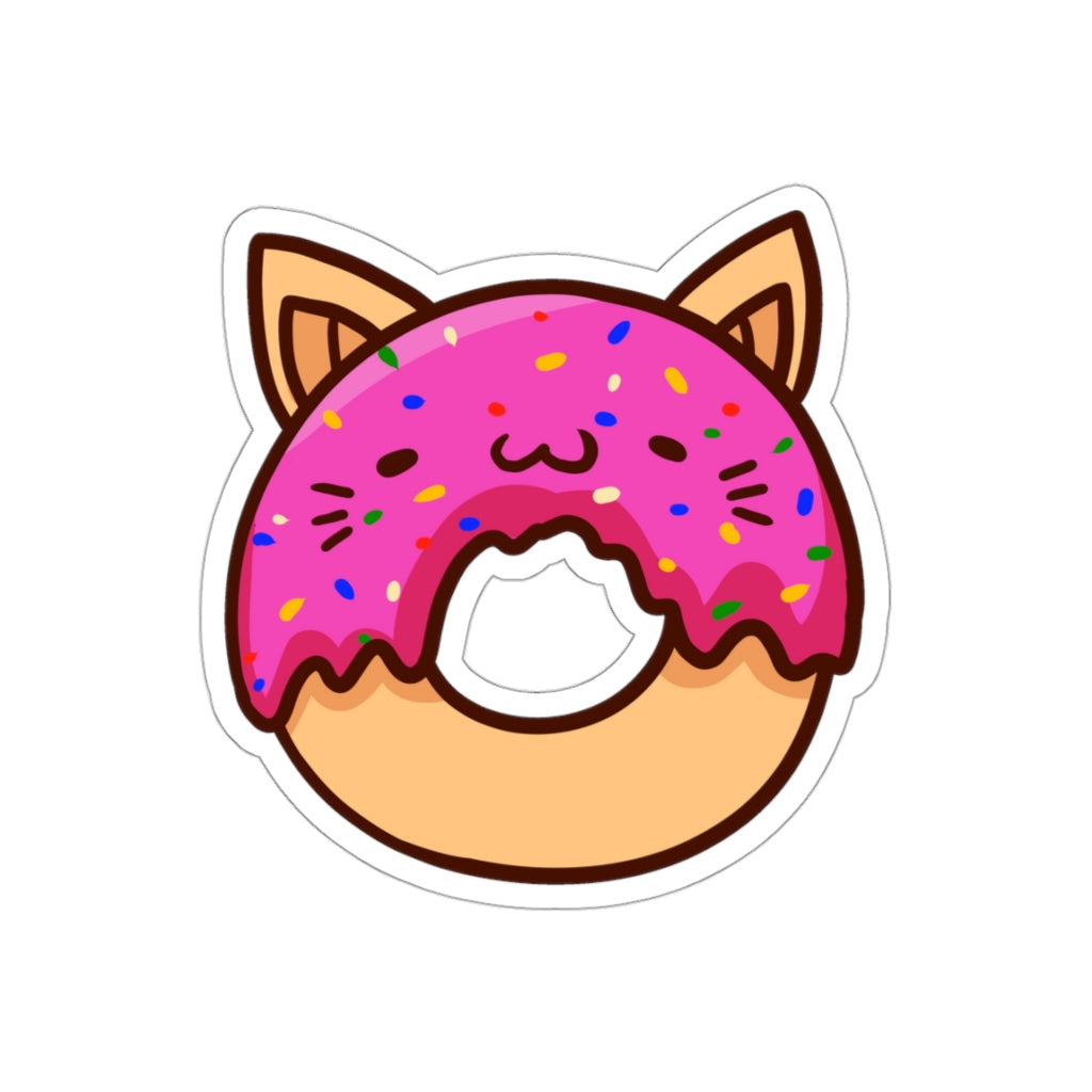 Donut Cat Die-Cut Sticker