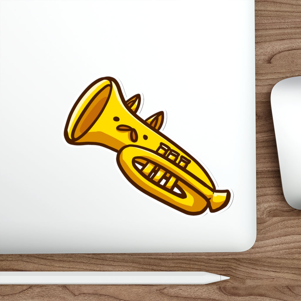 Cornet Cat Die-Cut Sticker