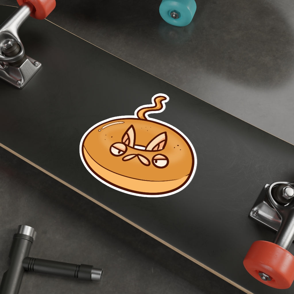 Bagel Cat Die-Cut Sticker