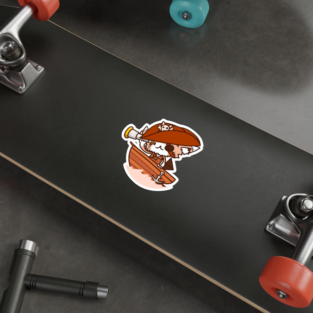 Pirate Cat Die-Cut Sticker