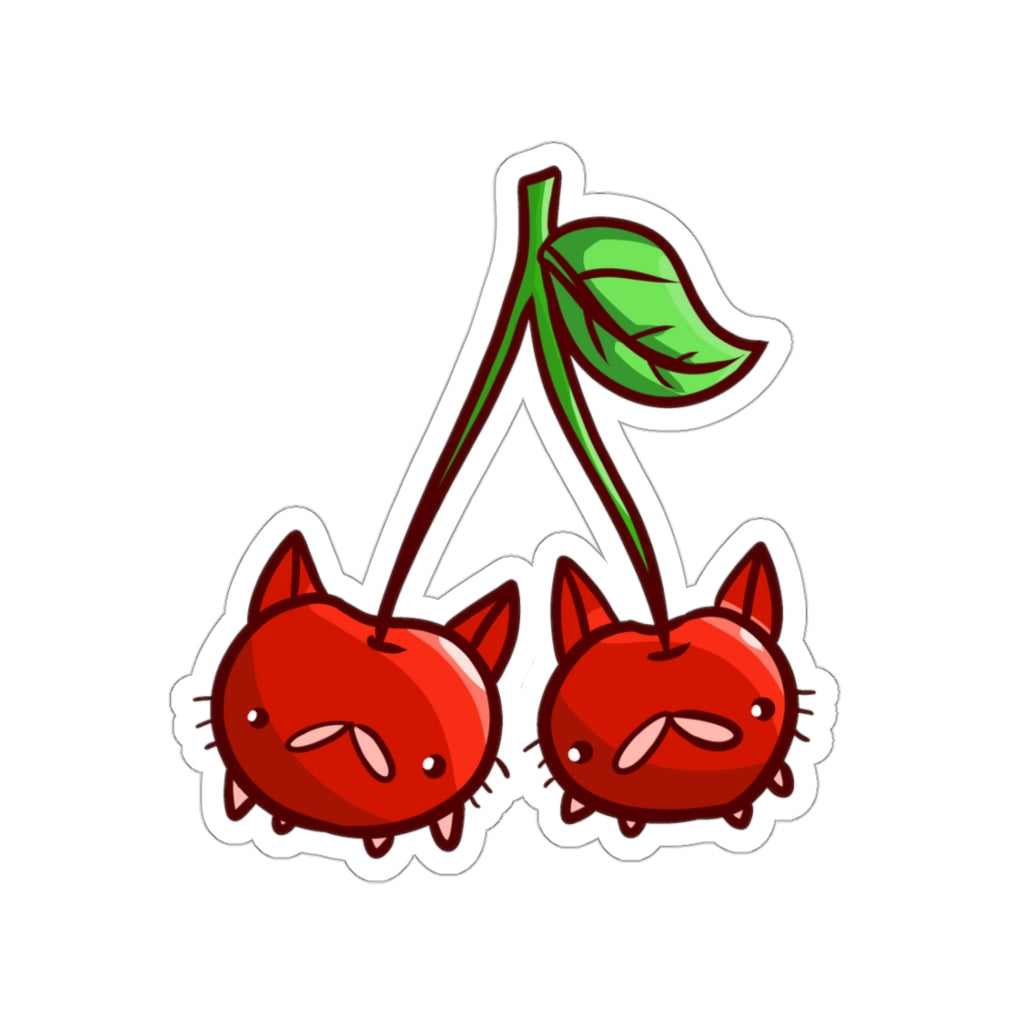 Cherry Cats Die-Cut Sticker
