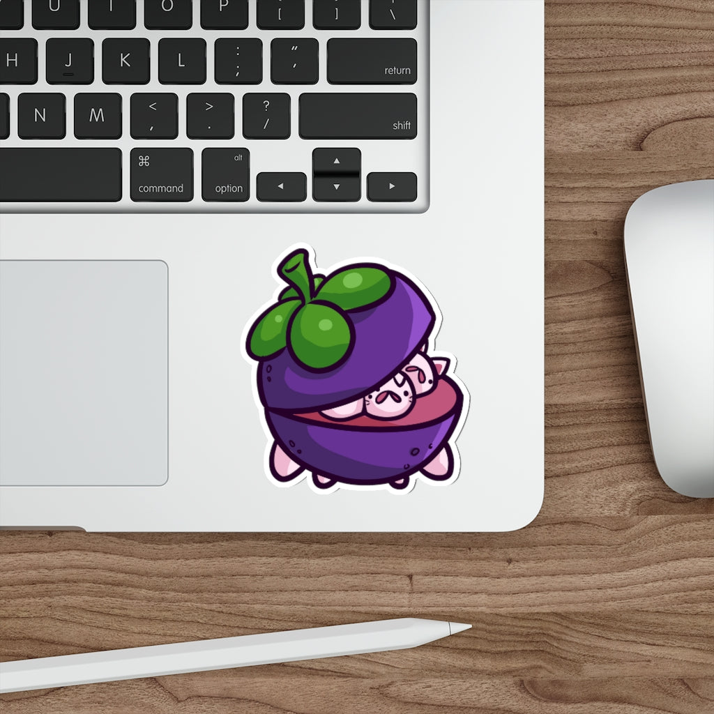 Mangosteen Cats Die-Cut Sticker