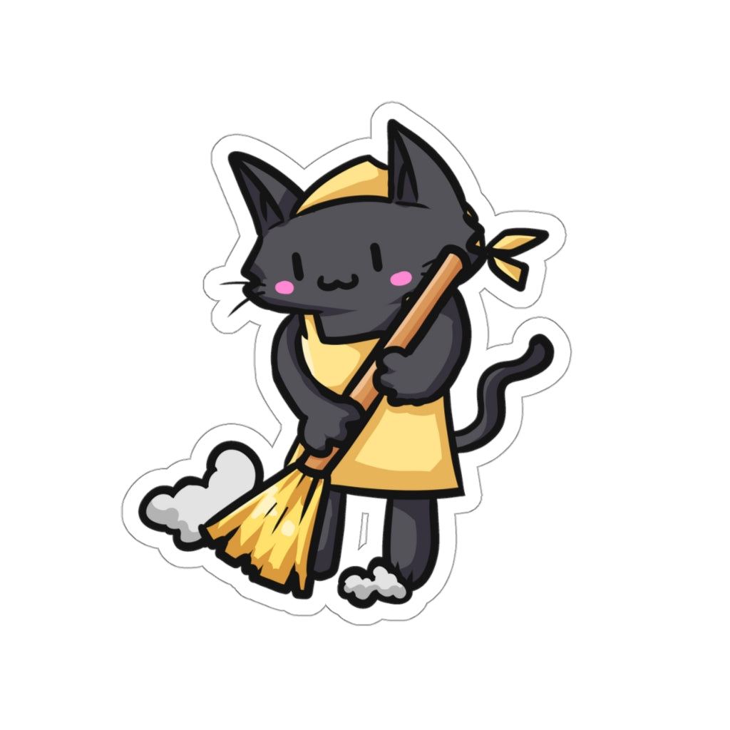 Cleaner Cat Die-Cut Sticker