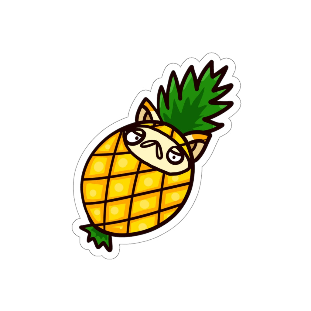 Pineapple Cat Die-Cut Sticker