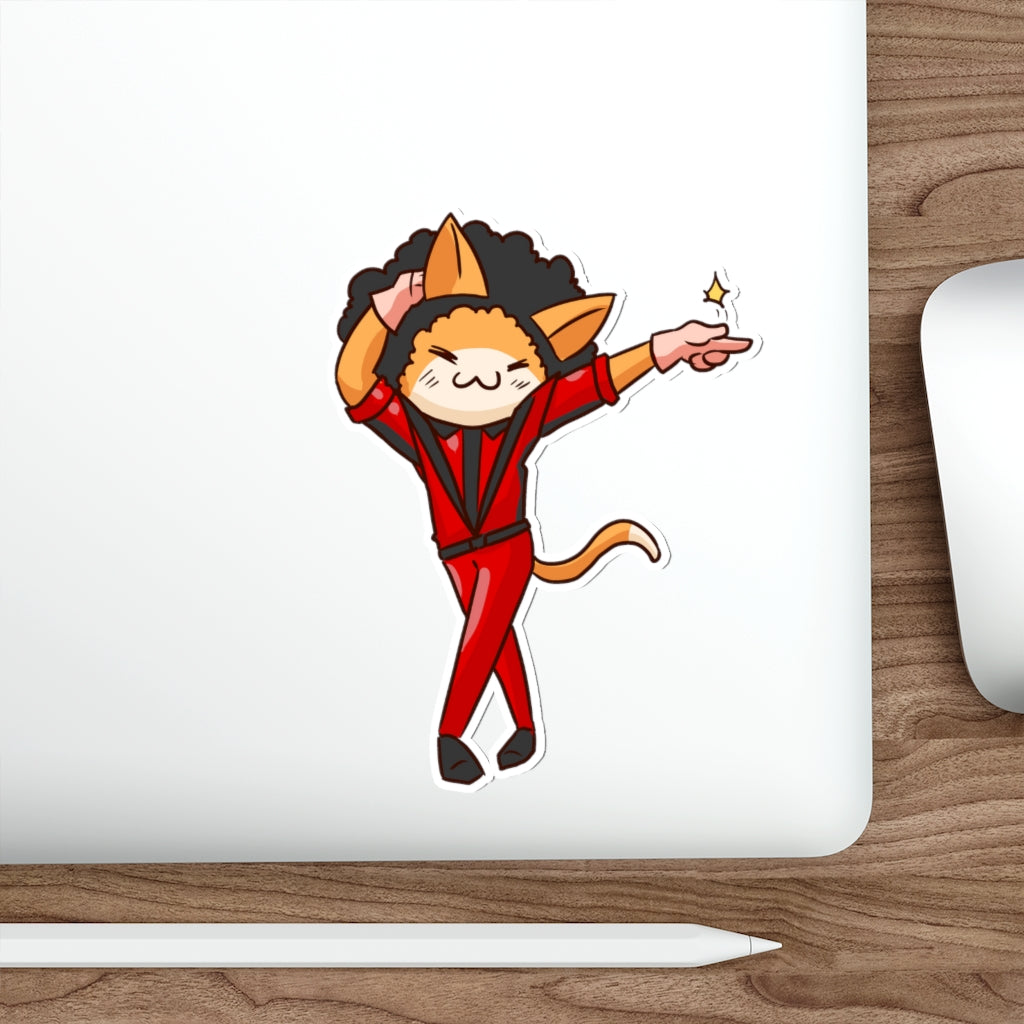 Pop Cat Die-Cut Sticker