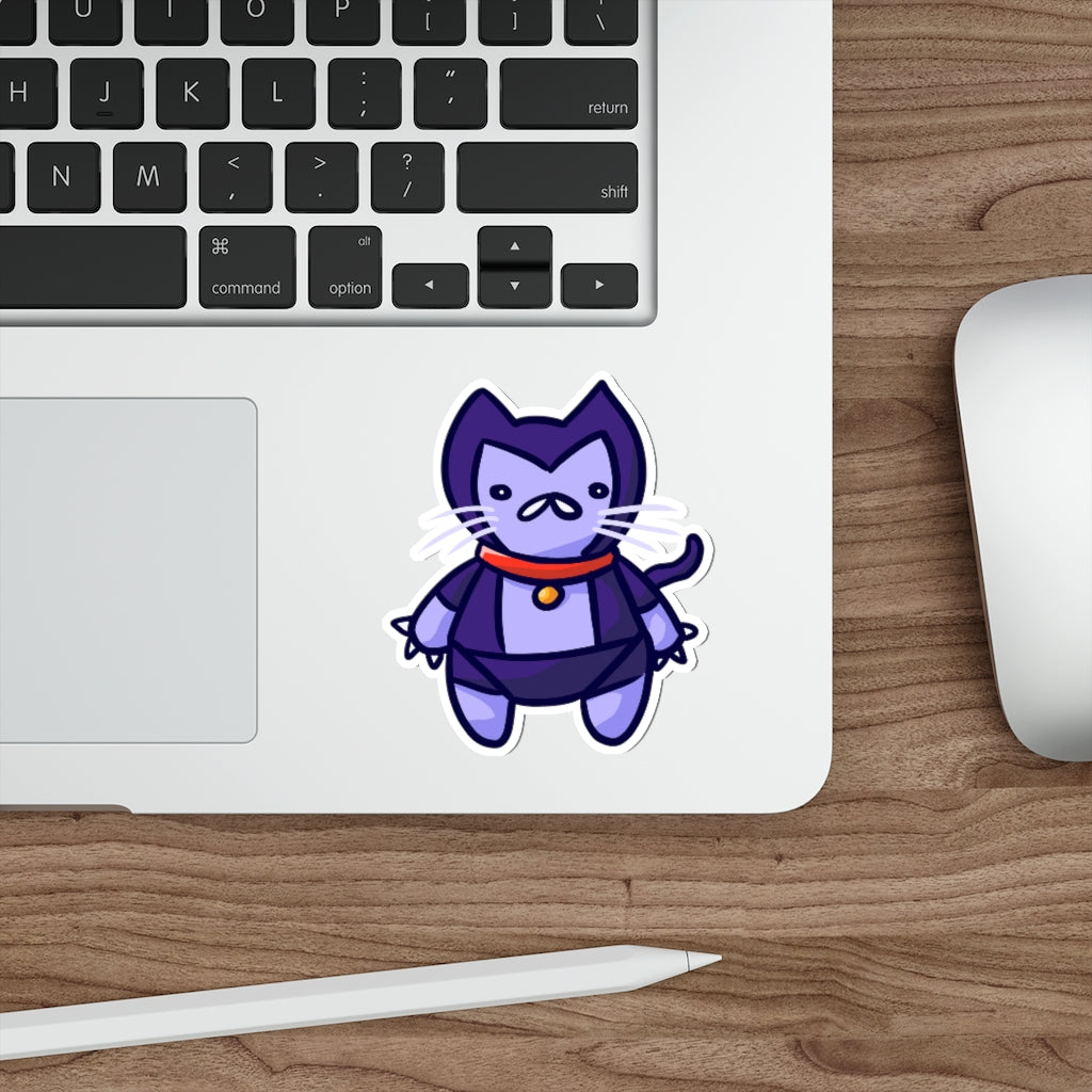 Plush Robot Cat Die-Cut Sticker