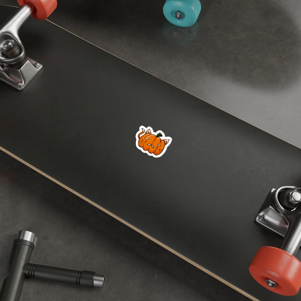 Pumpkin Cat Die-Cut Sticker