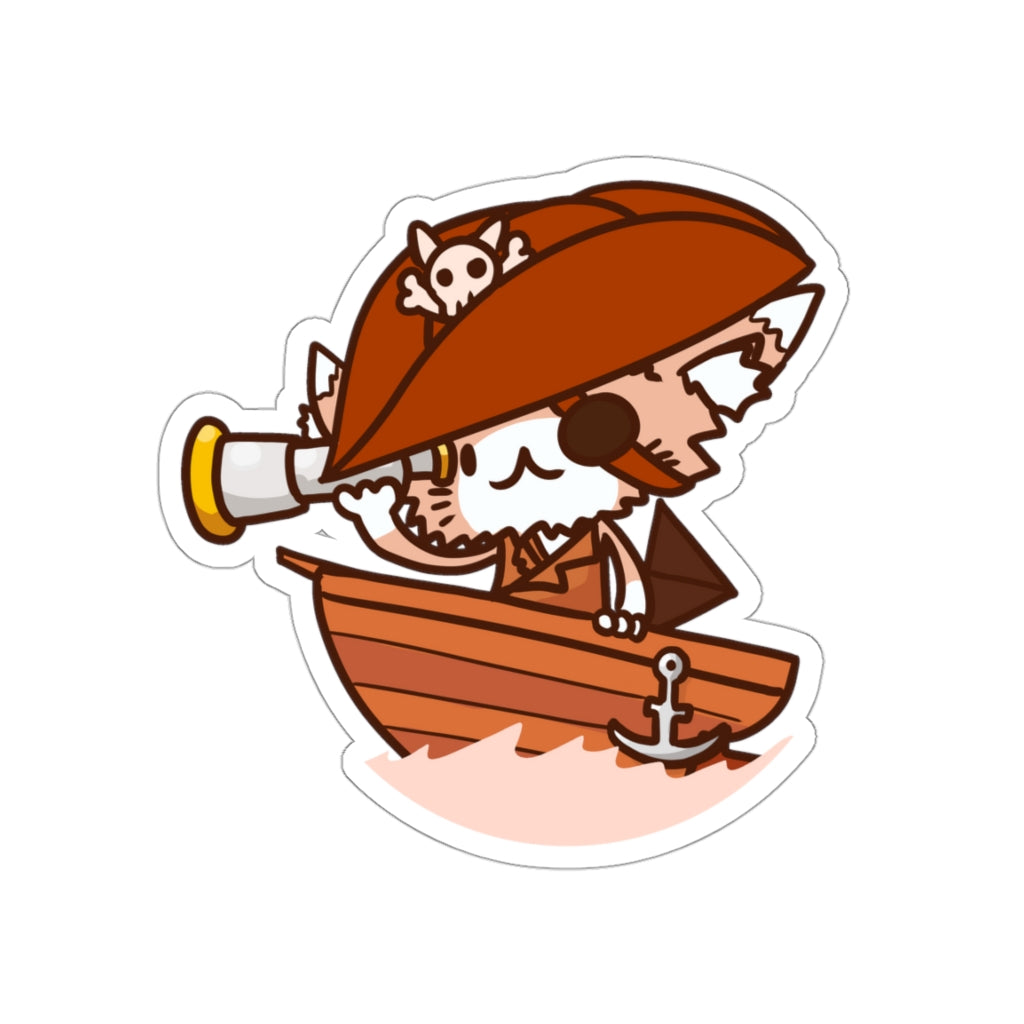 Pirate Cat Die-Cut Sticker