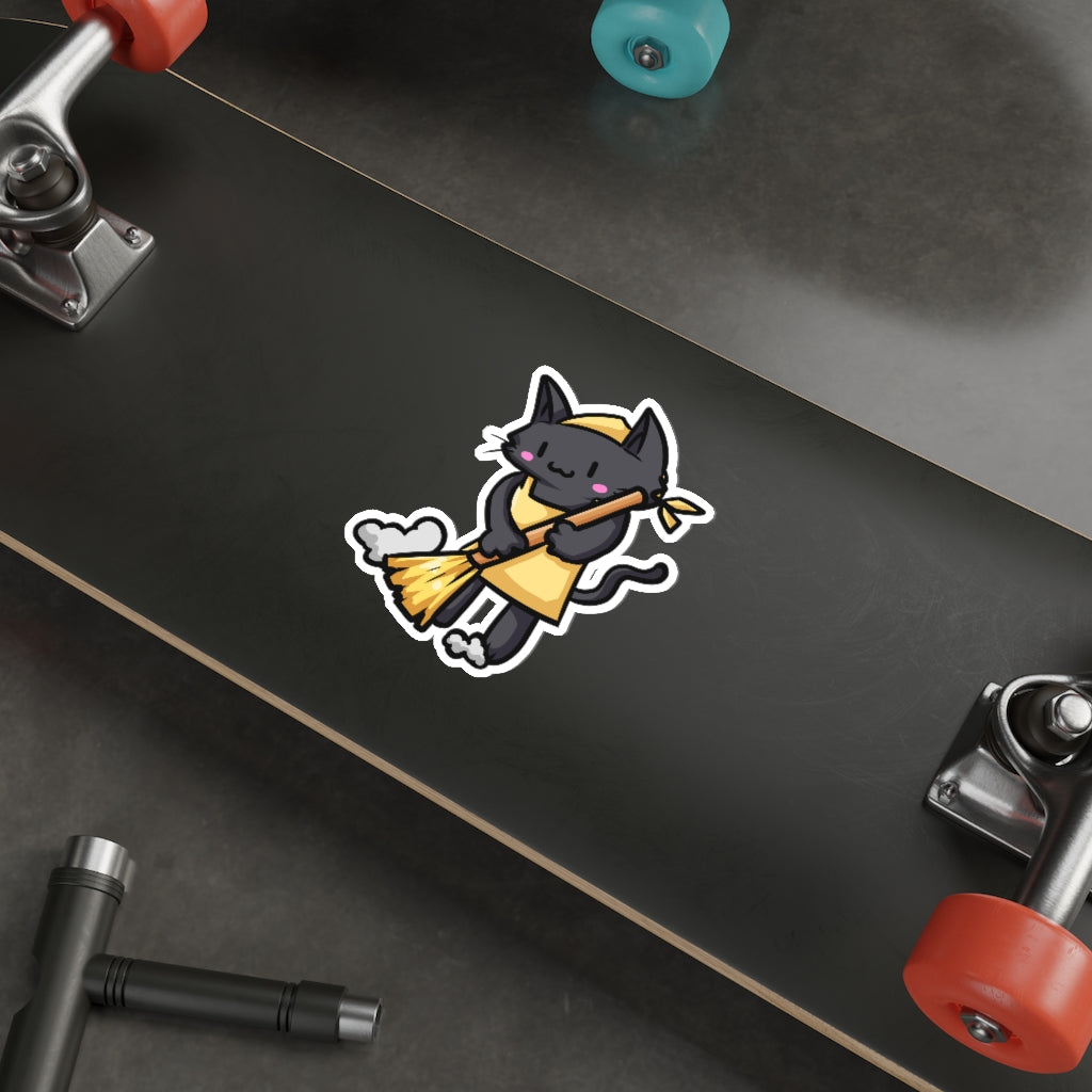 Cleaner Cat Die-Cut Sticker