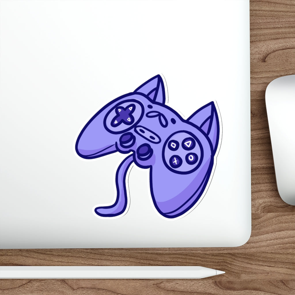 Controller Cat Die-Cut Sticker