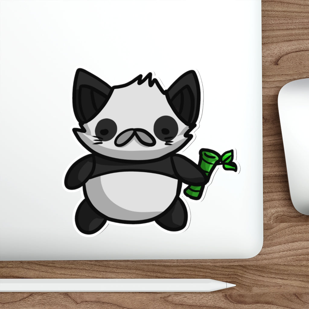 Panda Cat Die-Cut Sticker