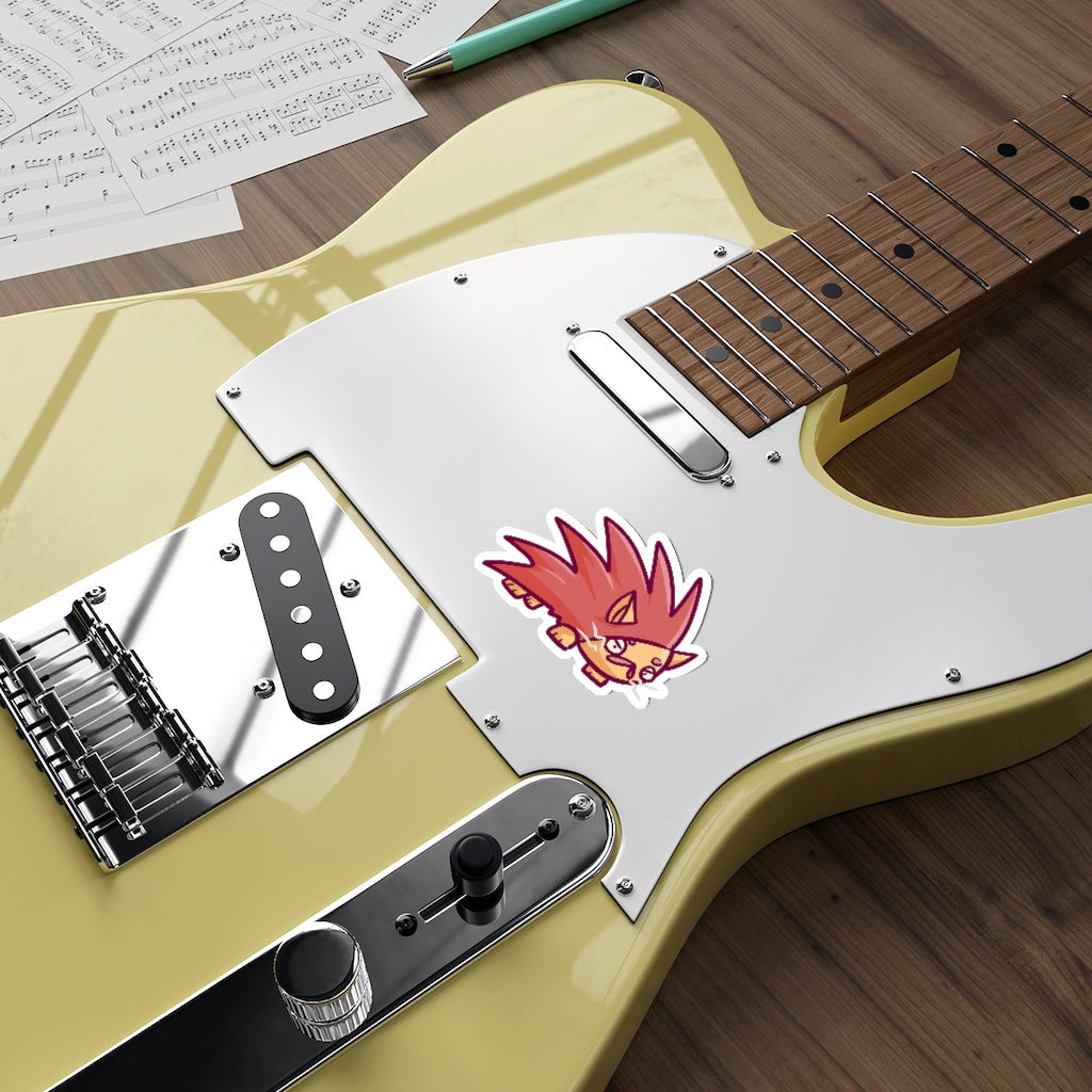 Porcupine Cat Die-Cut Sticker
