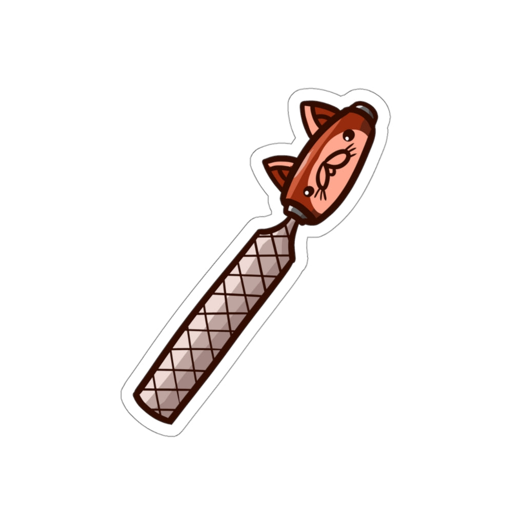 File Cat Die-Cut Sticker