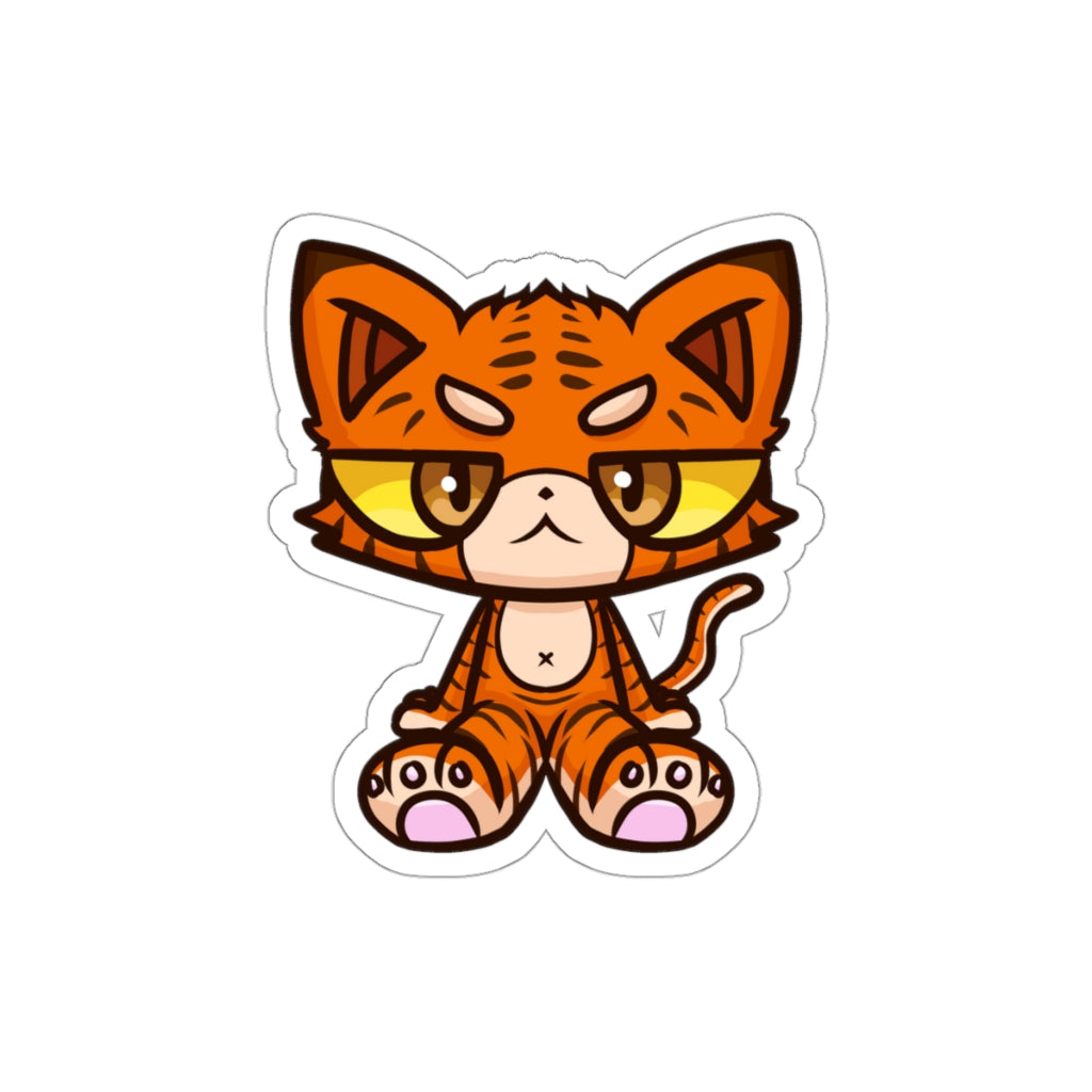 Tiger Cat Die-Cut Sticker