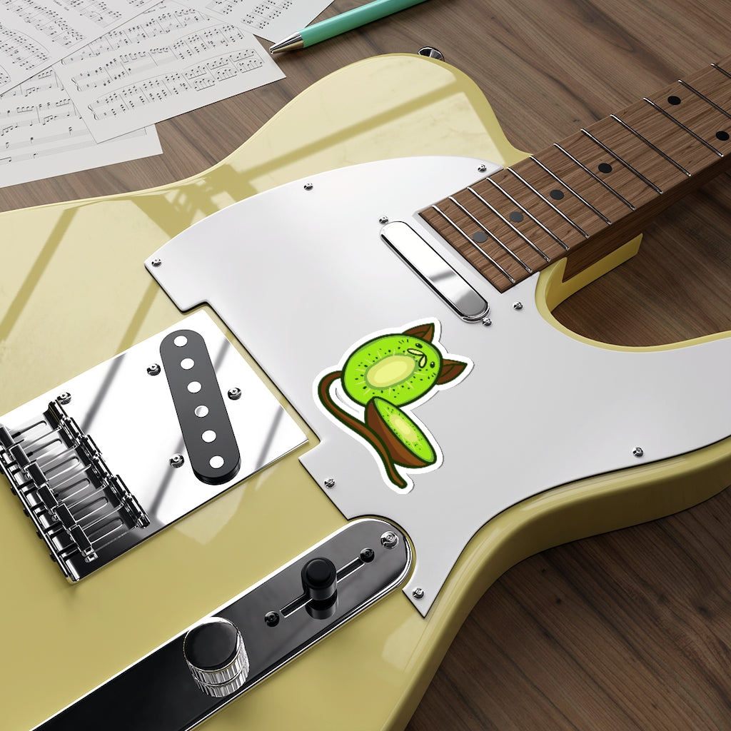 Kiwi Cat Die-Cut Sticker